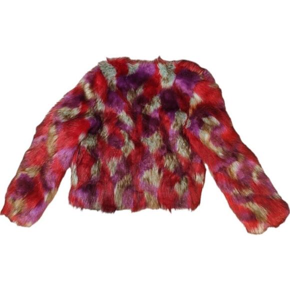 Unif Multi Color Faux Fur Jacket - Picture 7 of 7
